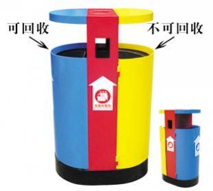 供应金典钢板喷塑垃圾桶JD-E007_环保